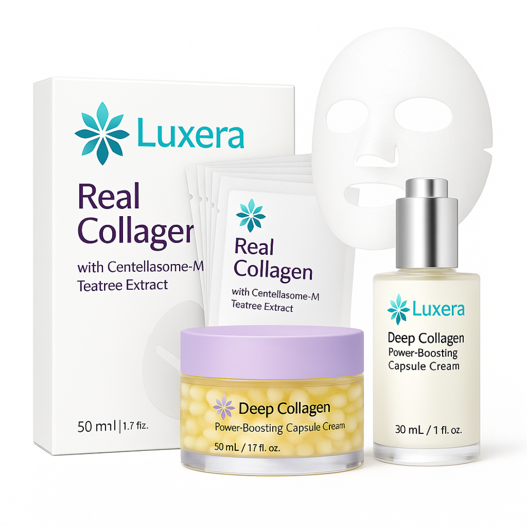LUXERA Pink Glass Glow Routine SET β Elevate Your Skincare Ritual